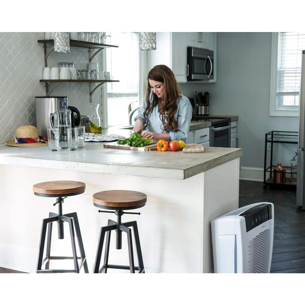 Large UVC Multi-Room Console Air Purifier in White