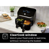Instant Vortex Plus 8 qt. Black Dual Basket Air Fryer with ClearCook