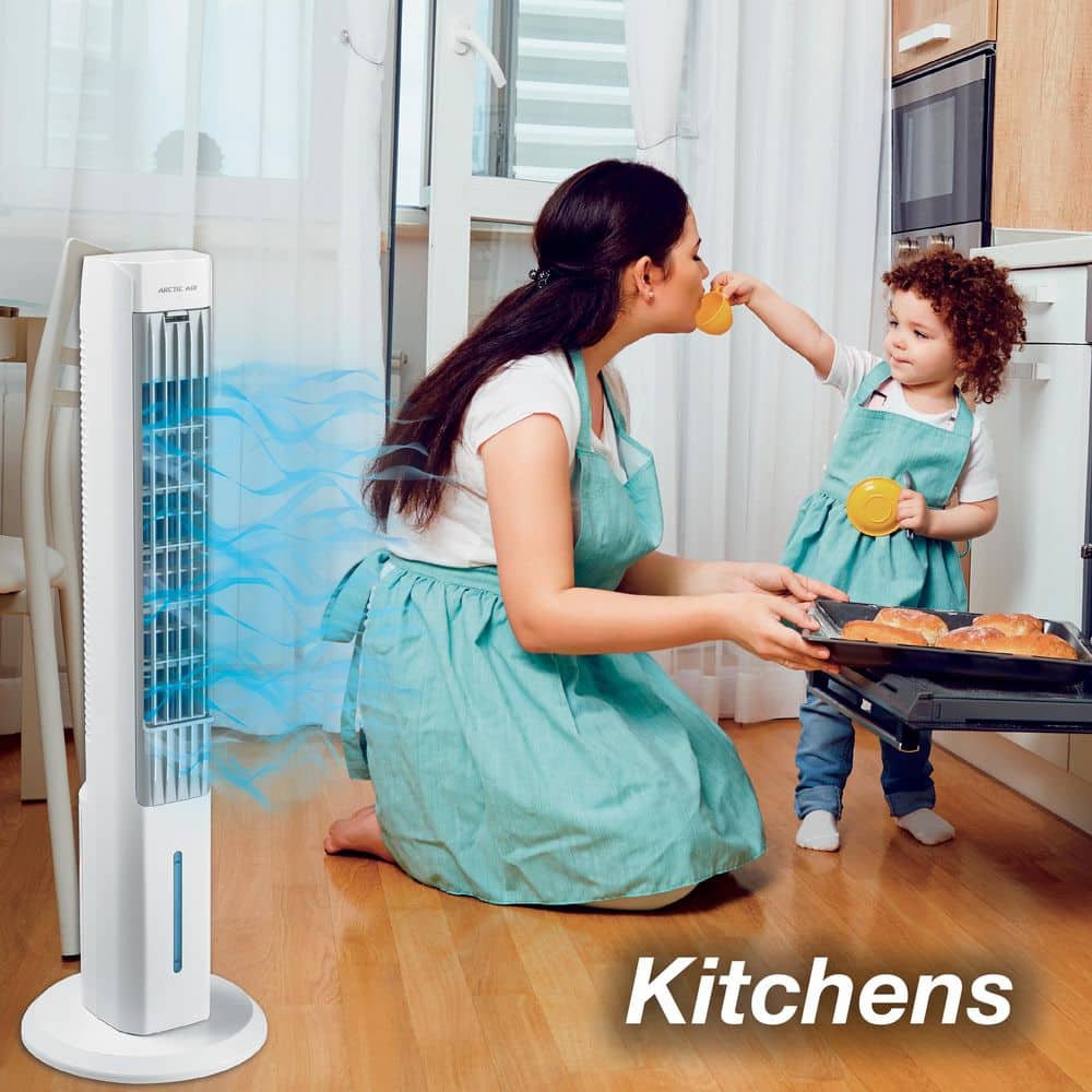 Oscillating Tower 305 CFM 4-Speed Portable Evaporative Cooler for 100 sq. ft.