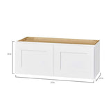 Avondale 33 in. W x 24 in. D x 24 in. H Ready to Assemble Plywood Shaker Wall Bridge Kitchen Cabinet