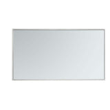 Timeless Home 20 in. W x 36 in. H x Contemporary Metal Framed Rectangle Silver Mirror