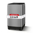 2.2 cu. ft. Glass Lip Top Load Washer in Grey with Water Level Control, 10-Wash Programs and High Pe