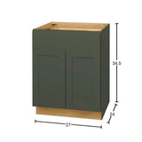 Avondale 27 in. W x 24 in. D x 34.5 in. H Ready to Assemble Plywood Shaker Base Kitchen Cabinet in F