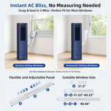 9,000 BTU (DOE) 900 sq. ft. Portable Air Conditioner Cools 900 sq. ft. and Heater, Dehumidifier, Rem
