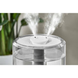 1 Gal. Ultrasonic Humidifier 360 Degree Turning Dual Nozzle Cool Mist for Medium Room in White