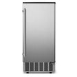 15 in. 80 lbs./24h Half Size Cube Freestanding/Built-In Ice Maker Machine in Stainless Steel With 25