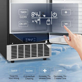 15 in. 80 lbs./24h Half Size Cube Freestanding/Built-In Ice Maker Machine in Stainless Steel With 25