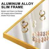 32 in. W x 71.1 in. H Oversized Gold Metal Frame Modern Classic Full Length Floor Standing Mirror