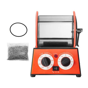 Jewelry Polisher Tumbler, 11 lbs./5kg Capacity Mini Rotary Machine with 0-60 Min Timer, 5-Speed Rota