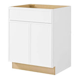 Leyton 27 in. W x 24 in. D x 34.5 in. H Ready to Assemble Plywood Slim Shaker Base Kitchen Cabinet i