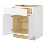 Leyton 27 in. W x 24 in. D x 34.5 in. H Ready to Assemble Plywood Slim Shaker Base Kitchen Cabinet i