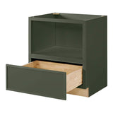 Leyton 30 in. W x 24 in D x 34.5 in H Ready to Assemble Plywood Slim Shaker Microwave Base Kitchen C