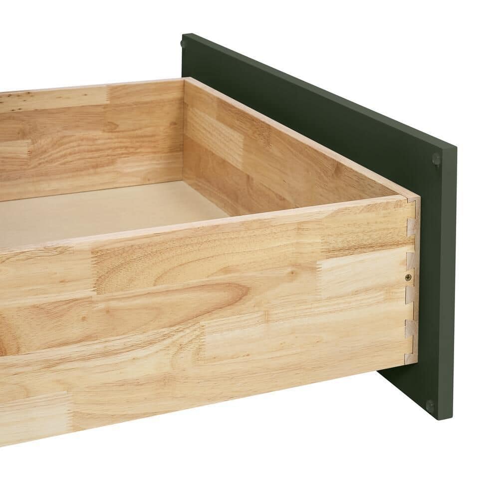 Leyton 30 in. W x 24 in D x 34.5 in H Ready to Assemble Plywood Slim Shaker Microwave Base Kitchen C
