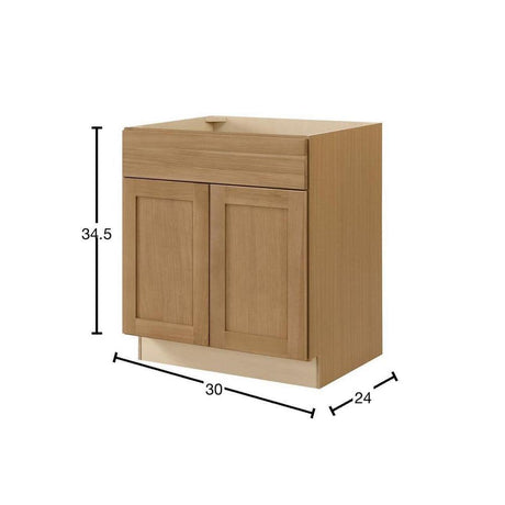 Avondale 30 in. W x 24 in. D x 34.5 in. H Ready to Assemble Plywood Shaker Sink Base Kitchen