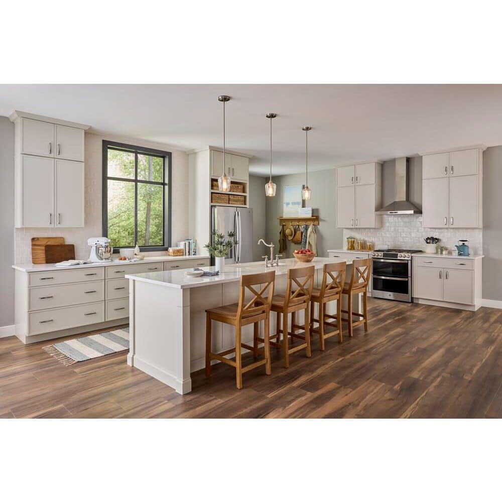 Leyton 18 in. W x 12 in. D x 36 in. H Ready to Assemble Plywood Slim Shaker Wall Kitchen Cabinet in 