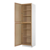 24 in. W x 24 in. D x 96 in. H Ready to Assemble Pantry Kitchen Cabinet in Unfinished with Clickread