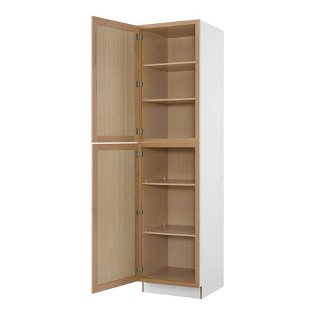 24 in. W x 24 in. D x 96 in. H Ready to Assemble Pantry Kitchen Cabinet in Unfinished with Clickread