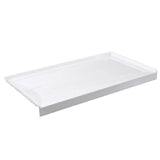 60 in. x 36 in. Acrylic Single Threshold Shower Pan Alcove Floor Rectangular Shower Base with Left D
