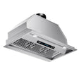 42 in. 900 CFM Convertible Insert Range Hood in 1.0mm Stainless Steel with LCD Gesture Control