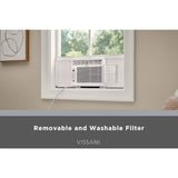 6,000 BTU 115-Volt Smart Window Air Conditioner Cools 250 sq. ft. with Dehumidifier and Remote, Powe