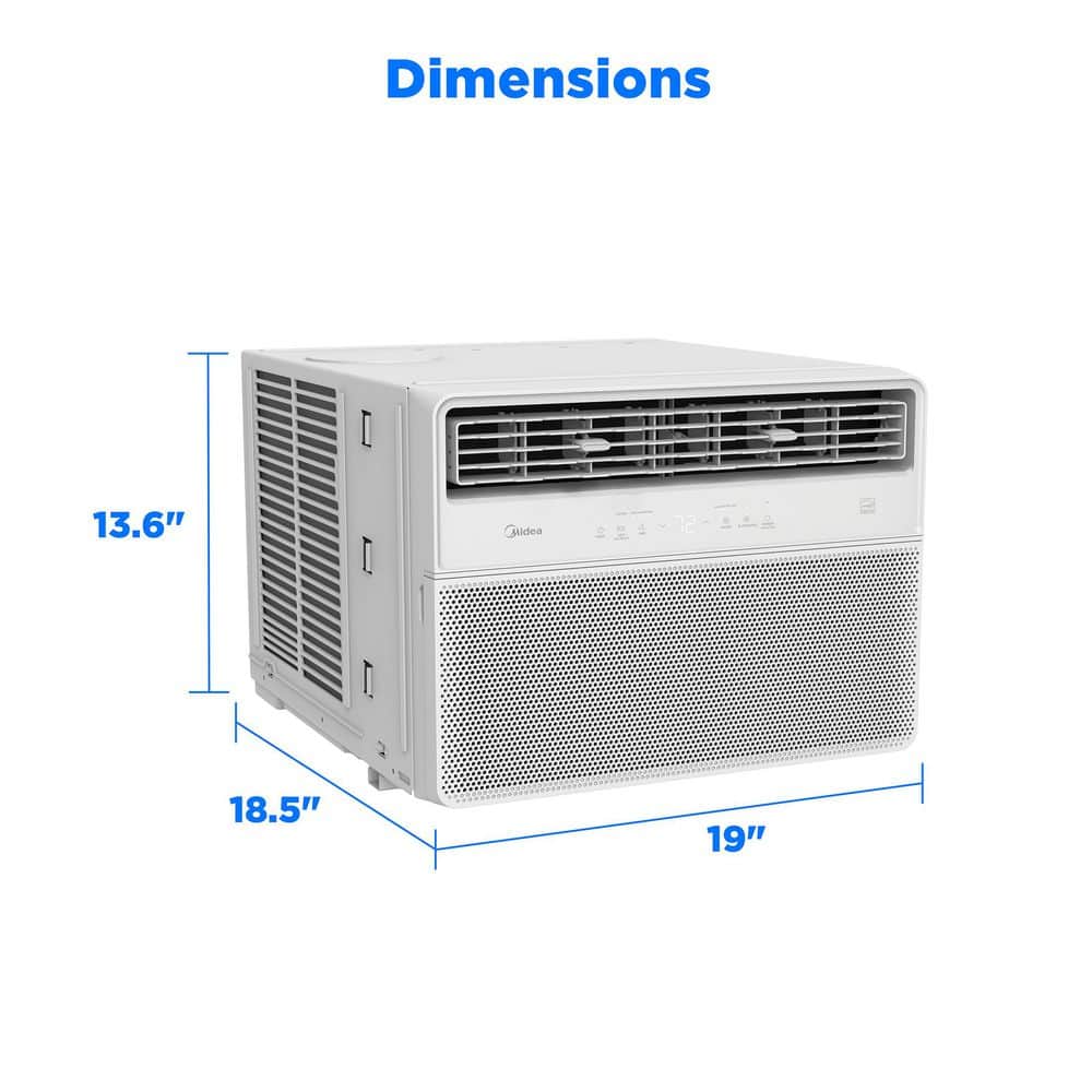 10,000 BTU Smart Inverter Plus Window Air Conditioners for Rooms up to 450 Sq. Ft. with Dual Filter,