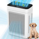 3000 sq. ft. White HEPA Personal Room Air Purifier with Smart Controls and Whisper-Quiet, Air Qualit