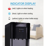 Black Bottom Load Water Dispenser