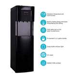 Black Bottom Load Water Dispenser