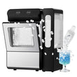 9.9in. 26 lbs. Nugget Portable Countertop Ice Maker in Black with Self-Cleaning and Smart Alerts