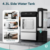9.9in. 26 lbs. Nugget Portable Countertop Ice Maker in Black with Self-Cleaning and Smart Alerts