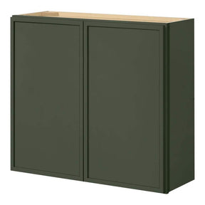 Leyton 33 in. W x 12 in. D x 30 in. H Ready to Assemble Plywood Shaker Wall Kitchen Cabinet in Fern 