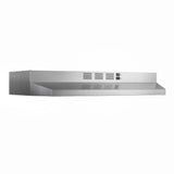 30 in. 160 CFM Ductless Convertible Under Cabinet Range Hood in Stainless Steel with LED Light, Mesh