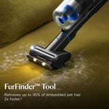 PowerClean FurFinder 200W Bagless Cordless HEPA Sealed System Stick Vacuum for Multi‑Surfaces in Blu