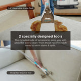 StainStriker Portable Carpet, Upholstery & Rug Corded Cleaner, 2 Tools, Self Cleaning, Stain & Odor 