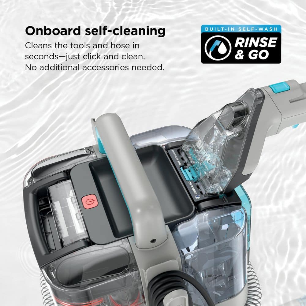 StainStriker Portable Carpet, Upholstery & Rug Corded Cleaner, 2 Tools, Self Cleaning, Stain & Odor 