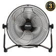 18 in. 3-Speed, 4000 CFM 360° Adjustable Tilting High Airflow Industrial Floor Fan with Handle for I
