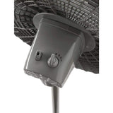 16 in. 3-Speed Oscillating Pedestal Fan for Home in Gray with Adjustable Height, Tilt Back Head and 