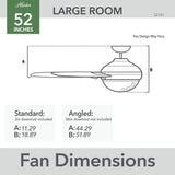 Channing 52 in. Hunter Express Matte Black Ceiling Fan with - image 3