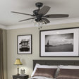 Channing 52 in. Hunter Express Matte Black Ceiling Fan with - main