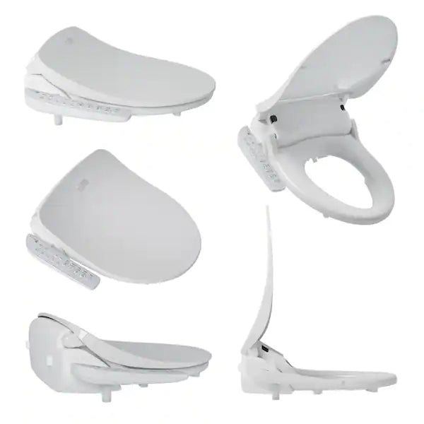 HD-7000 Electric Bidet Seat for Elongated Toilets in White with Fusion Heating Technology