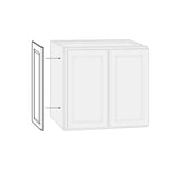 Shaker 23 in. W x 29.50 in. H Base Cabinet Decorative End Panel in Satin White