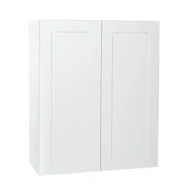 Quick Assemble Modern Style with Soft Close, 27 in White Shaker Wall Kitchen Cabinet (27 in W x 12 D x 36 in H)