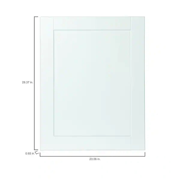 Shaker 23 in. W x 29.50 in. H Base Cabinet Decorative End Panel in Satin White