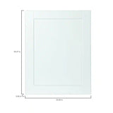 Shaker 23 in. W x 29.50 in. H Base Cabinet Decorative End Panel in Satin White