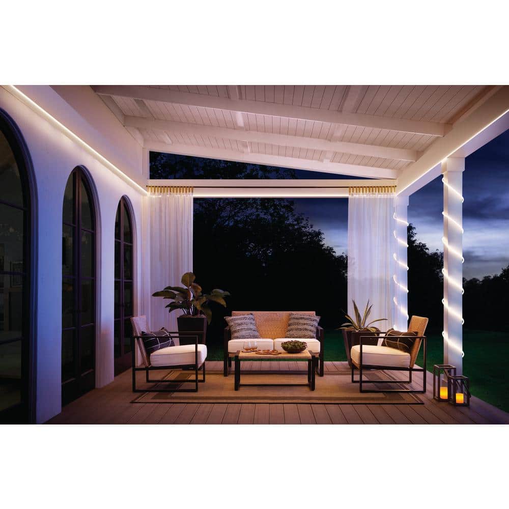 32.8 ft. Plug-In Bright White LED 360° Outdoor Dimmable - image 3
