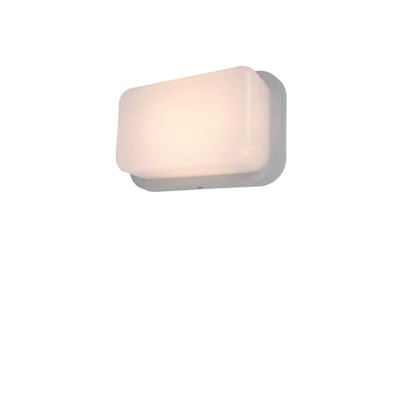 Coastal Hatteras White Outdoor Integrated LED Bulkhead Wall Lantern