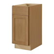 Avondale 15 in. W x 24 in. D x 34.5 in. H Ready to Assemble Plywood Shaker Base Kitchen Cabinet in White Oak