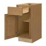 Avondale 15 in. W x 24 in. D x 34.5 in. H Ready to Assemble Plywood Shaker Base Kitchen Cabinet in White Oak