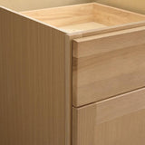 Avondale 21 in. W x 24 in. D x 34.5 in. H Ready to Assemble Plywood Shaker Base Kitchen Cabinet in White Oak