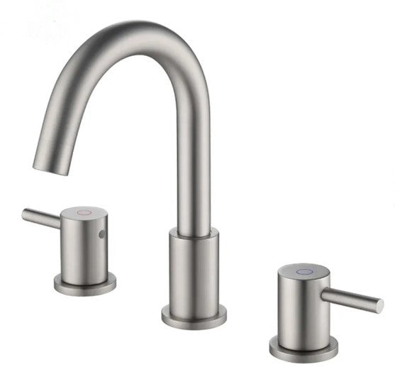 Modern 8 in. Widespread Bathroom Faucet with Pop-Up Drain